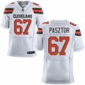 Mens Nike Cleveland Browns #67 Austin Pasztor Elite White NFL Jersey