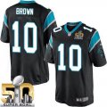 Youth Nike Panthers #10 Corey Brown Black Team Color Super Bowl 50 Stitched Jersey