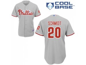 Youth Philadelphia Phillies #20 Mike Schmidt Grey Cool Base Stitched MLB Jersey