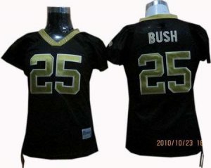 women new orleans saints 25# reggie bush black