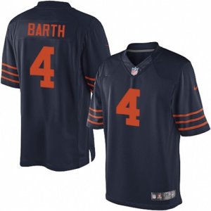 Mens Nike Chicago Bears #4 Connor Barth Limited Navy Blue 1940s Throwback Alternate NFL Jersey