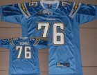 nfl San Diego Chargers #76 Cam Thomas lt,blue
