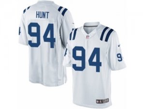 Mens Nike Indianapolis Colts #94 Margus Hunt Limited White NFL Jersey