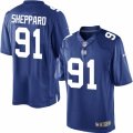 Men's Nike New York Giants #91 Kelvin Sheppard Limited Royal Blue Team Color NFL Jersey