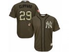 Mens Majestic New York Yankees #29 Tyler Clippard Replica Green Salute to Service MLB Jersey