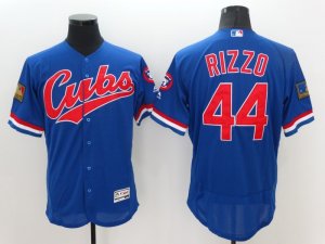 2016 Mens Chicage Cubs #44 Anthony Rizzo Blue Flexbase Jersey