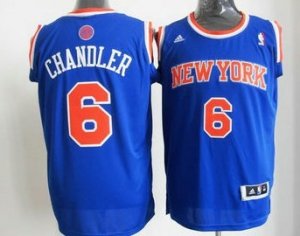 nba New York Knicks #6 Tyson Chandler Blue Jerseys[Revolution 30 swingman]]