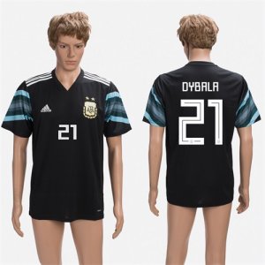 Argentina 21 DYBALA Away 2018 FIFA World Cup Thailand Soccer Jersey