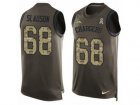Nike Los Angeles Chargers #68 Matt Slauson Limited Green Salute to Service Tank Top NFL Jersey