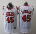 nba chicago bulls #45 jordan white