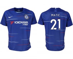 2018-19 Chelsea FC 21 MATIC Home Thailand Soccer Jersey