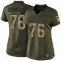 Women's Nike Kansas City Chiefs #76 Laurent Duvernay-Tardif Limited Green Salute to Service NFL Jersey