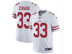 Mens Nike San Francisco 49ers #33 Roger Craig Vapor Untouchable Limited White NFL Jersey