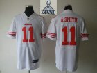 2013 Super Bowl XLVII NEW San Francisco 49ers 11 Smith White (Elite)