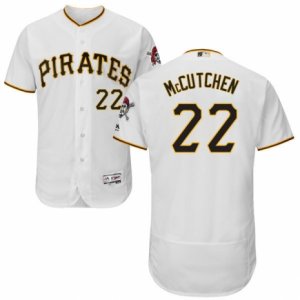 Men\'s Majestic Pittsburgh Pirates #22 Andrew McCutchen White Flexbase Authentic Collection MLB Jersey