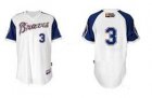 mlb Atlanta Braves #3 Murphy 2011 MLB Civil Rights White