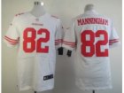 Nike NFL San Francisco 49ers #82 Mario Manningham White Jerseys(Elite)