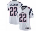 Mens Nike New England Patriots #22 Justin Coleman Vapor Untouchable Limited White NFL Jersey