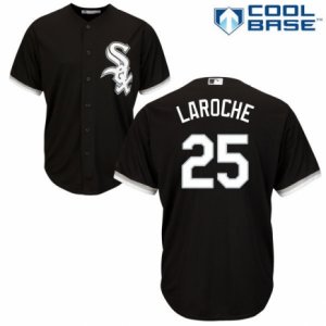 Men\'s Majestic Chicago White Sox #25 Adam LaRoche Authentic Black Alternate Home Cool Base MLB Jersey