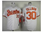 mlb jerseys baltimore orioles #30 tillman white