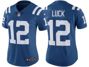 Women\'s Indianapolis Colts #12 Andrew Luck Royal Color Rush Limited Jersey