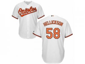 Youth Majestic Baltimore Orioles #58 Jeremy Hellickson Authentic White Home Cool Base MLB Jersey