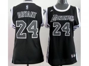 nba Women Los Angeles Lakers #24 Kobe Bryant Black Revolution 30 Swingman Jersey