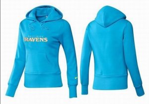 Women Baltimore Ravens Logo Pullover Hoodie-106