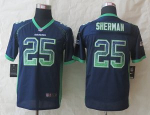 Youth 2014 New Nike Seattle Seahawks #25 Sherman Blue Jerseys(Drift Fashion)