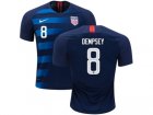 2018-19USA #8 Dempsey Away Soccer Country Jersey