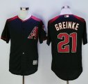 Arizona Diamondbacks #21 Zack Greinke Black Brick New Cool Base Stitched Baseball Jersey
