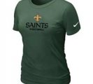 Women New Orleans Sains D.Green T-Shirt