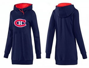 NHL Women Montreal Canadiens Logo Pullover Hoodie 5