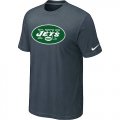 New York Jets Sideline Legend Authentic Logo T-Shirt Grey