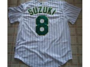 MLB jerseys Oakland Athletics #8 SUZUKI jerseys white strip