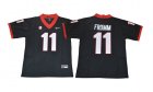 Georgia Bulldogs #11 Jake Fromm Black College Football Jersey