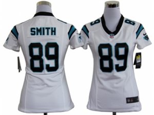 Nike Women Carolina Panthers #89 Steve Smith white jerseys