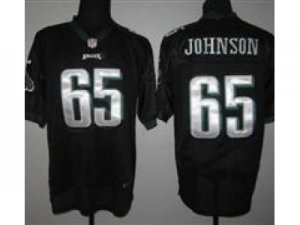 Nike NFL Philadelphia Eagles #65 Lane Johnson Black Jerseys(Elite)