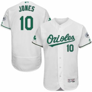 Men\'s Majestic Baltimore Orioles #10 Adam Jones White Celtic Flexbase Authentic Collection MLB Jersey