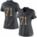 Women's Nike Philadelphia Eagles #71 Jason Peters Limited Black 2016 Salute to Service NFL Jersey