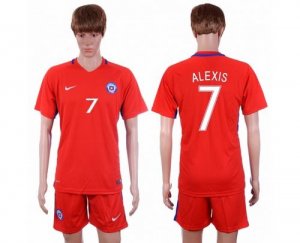 Chile #7 Alexis Home Soccer Country Jersey