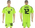 Argentina 12 GUZMAN Fluorescent Green Goalkeeper 2018 FIFA World Cup Soccer Jersey