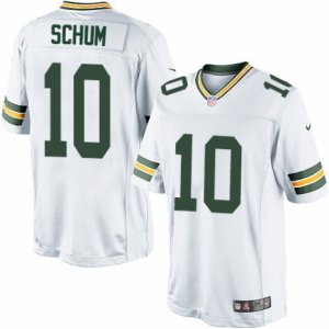 Mens Nike Green Bay Packers #10 Jacob Schum Limited White NFL Jersey