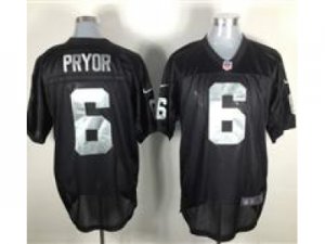 Nike NFL Oakland Raiders #6 Terrelle Pryor Black Elite jerseys