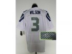 Nike jerseys seattle seahawks #3 wilson white[Elite signature]