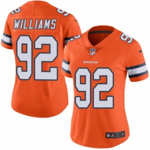 Women\'s Nike Denver Broncos #92 Sylvester Williams Limited Orange Rush NFL Jersey