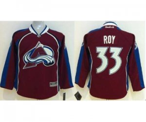 Youth nhl jerseys colorado avalanche #33 roy red