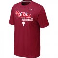 Nike MLB Philadelphia Phillies 2014 Home Practice T-Shirt - Red