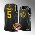 Warriors# 5 Kevon Looney Black 2022 NBA Finals Nike Swingman Jersey
