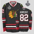 nhl jerseys chicago blackhawks #82 kopecky black[2013 stanley cup]